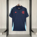 Camisa Flamengo Polo Treino Azul Escura 2025/26 Torcedor Masculina