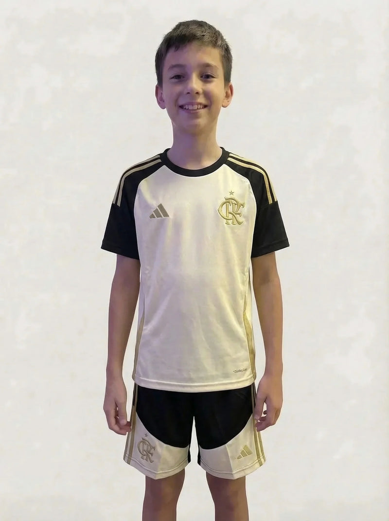 Kit Infantil Flamengo Bege 26/27