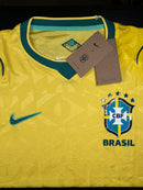 Camisa Jogador Seleção Brasil Amarela I 1.1 Idêntica A Original 26/27