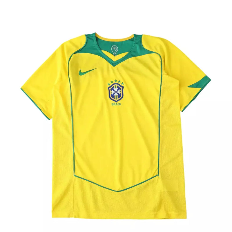 Camisa Brasil I 04/05 Total 90 Retro Nike Masculina - Amarela