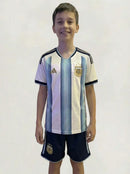 Kit Infantil Seleção Argentina Listrado I 26/27