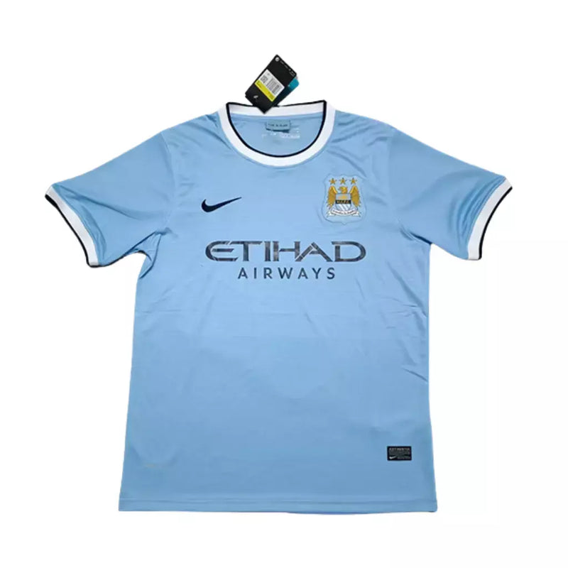 Camisa Manchester City Home 2013/14 Retrô Masculino Nike Azul