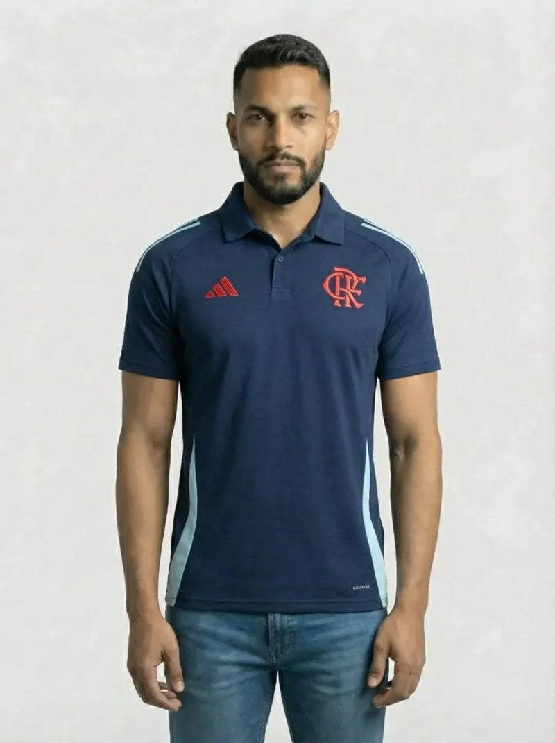 Camisa Flamengo Polo Azul Escuro 25/26