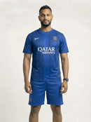 Kit Camisa/Short Psg Azul Pré Jogo 25/26
