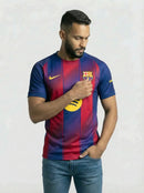 Camisa Barcelona Azul E Vermelha I 25/26