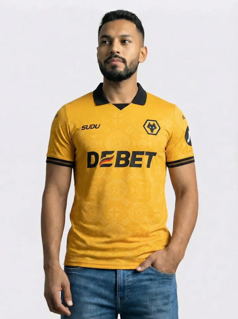 Camisa Wolwerhampton Laranja I 25/26