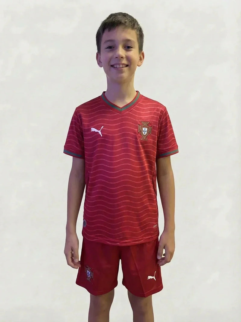 Kit Infantil Seleção Portugal Vermelho I 26/27