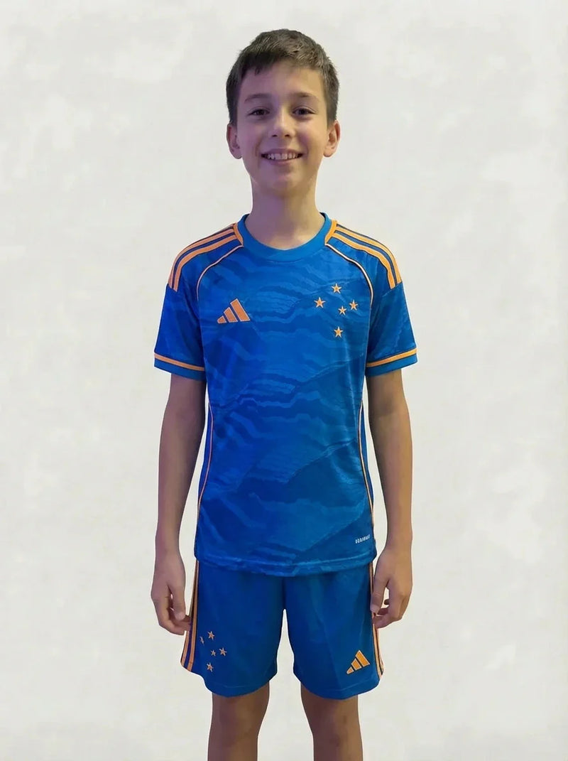 Kit Infantil Cruzeiro Azul E Dourado IIi 25/26