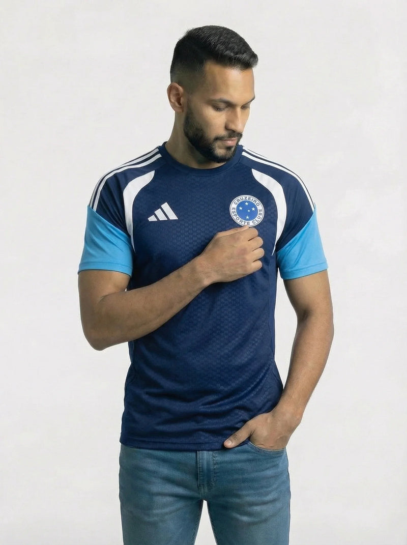 Camisa Cruzeiro Treino Azul Escuro/Marinho 26/27