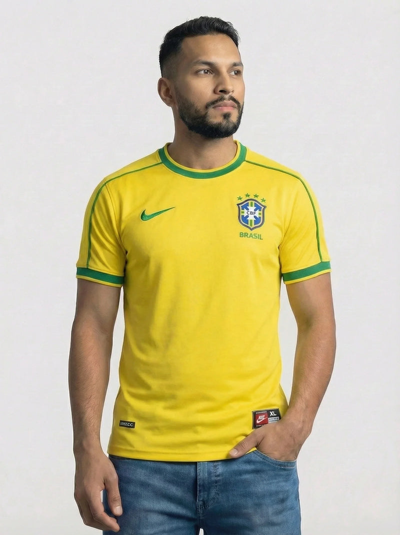 Camisa Retro Seleção Brasil 1998