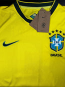 Camisa Torcedor Seleção Brasil Amarela I 26/27 (Gola Verde Escuro)