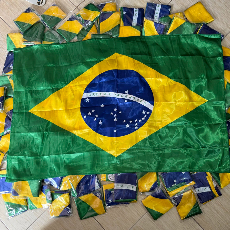 Bandeira Do Brasil Em Cetim