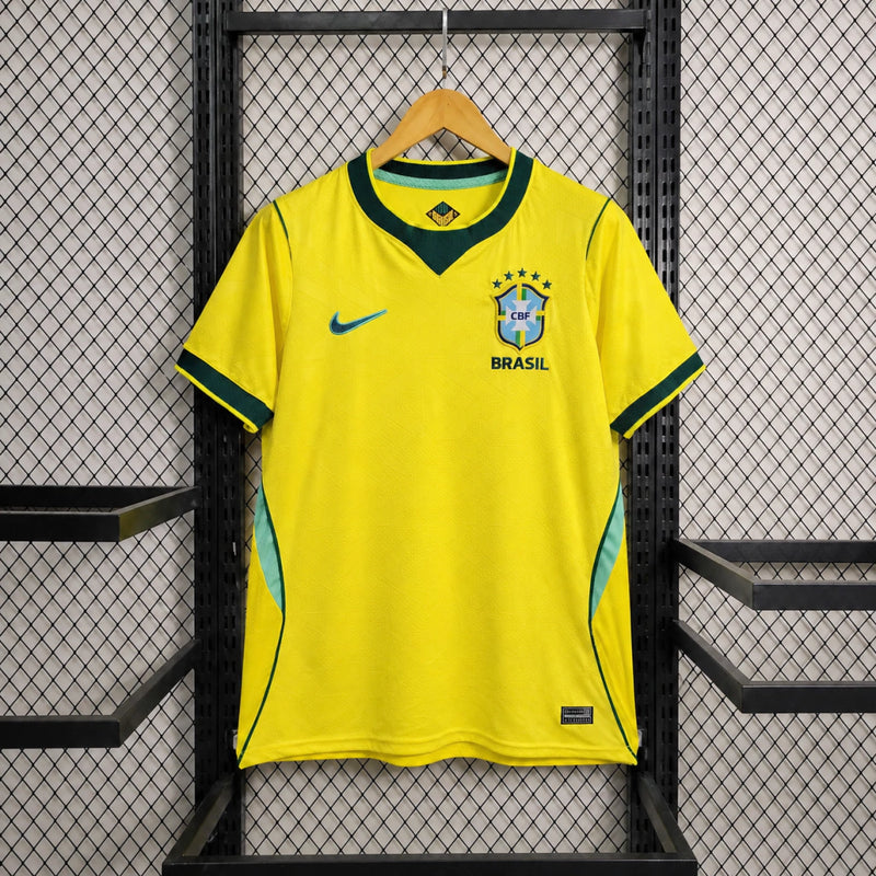 Nacional Premium - Nova Camisa Brasil I 25/26 Torcedor Masculina Copa Do Mundo