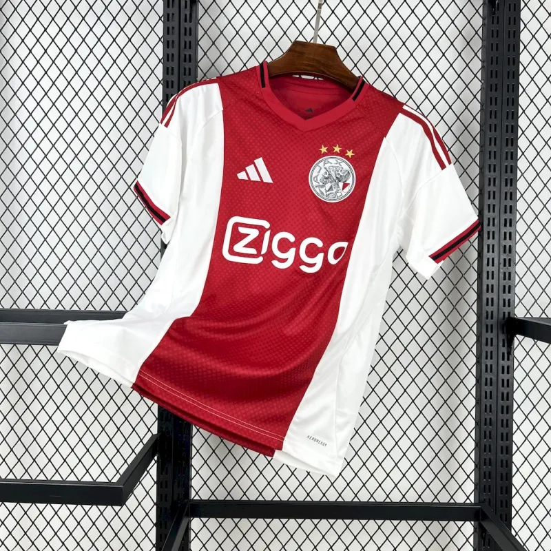 Camisa Ajax I 25/26 Torcedor Masculina - (Com Manchas Vermelhas)