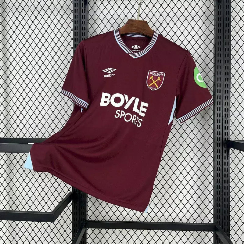 Camisa West Ham I 25/26 Torcedor Masculina
