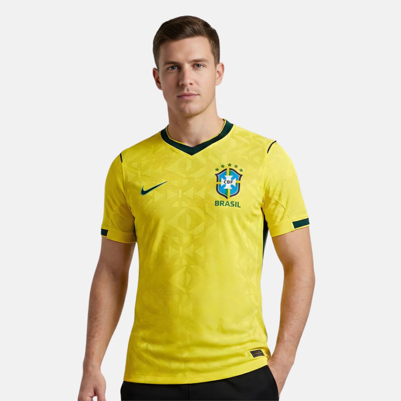 Camisa Brasil I Copa 2026 Jogador Nike Masculina - Amarela