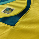 Novo Cropped Brasil I 25/26 Torcedor Feminina Copa Do Mundo (Modelo Justo)