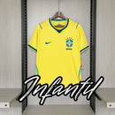 Camisa Infantil Brasil I 2026 Unissex (Veste Adulta P E M)