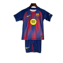 Kit Infantil Barcelona I 25/26 - Nike - Azul E Vermelho Degrade