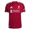 Camisas Liverpool Home 25/26 Adidas Torcedor Masculina - Vermelha
