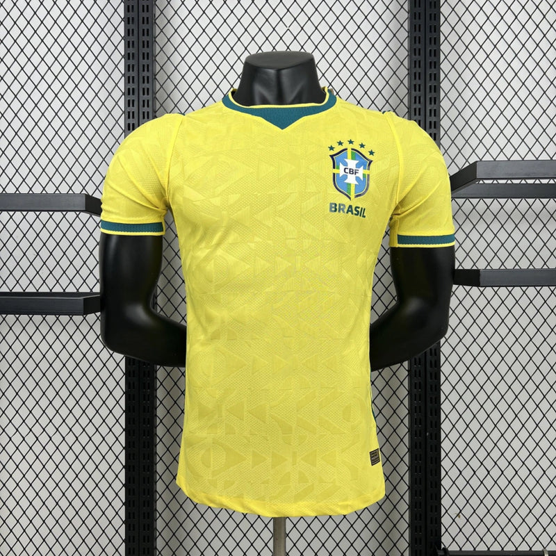 Nova Camisa Brasil 1.1 I 25/26 Jogador Masculina Copa Do Mundo