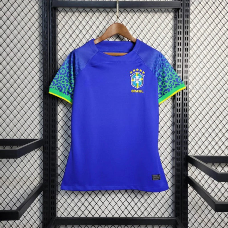 Camisa Brasil II 2022 Torcedor Feminina (Modelo Longo)