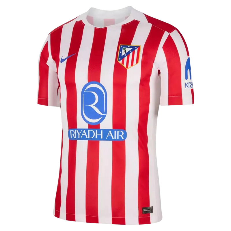 Camisa Atlético De Madrid Home 25/26 Torcedor Nike Masculina - Vermelho E Branco