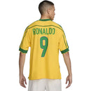 Camisa Brasil I 1998 Retro Nike Masculina - Amarela <> (Ronaldo 9) <> Personalizada
