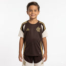 Conjunto (Kit) Flamengo Treino Marrom-Infantil