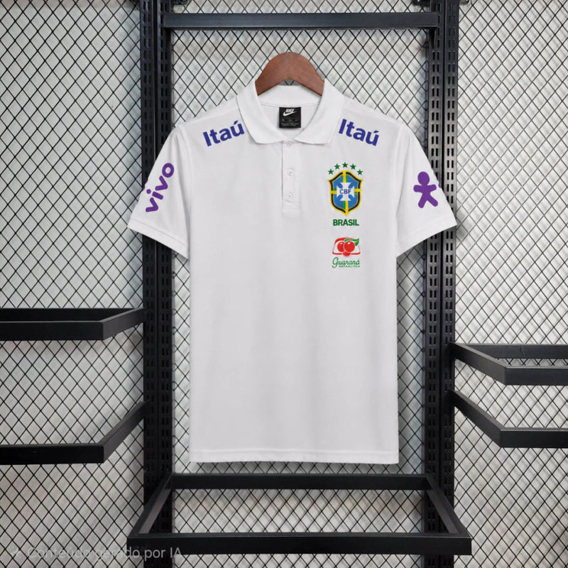 Camisa Brasil Treino Branca 21/22 Torcedor Masculina