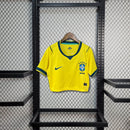 Novo Cropped Brasil I 25/26 Torcedor Feminina Copa Do Mundo (Modelo Justo)
